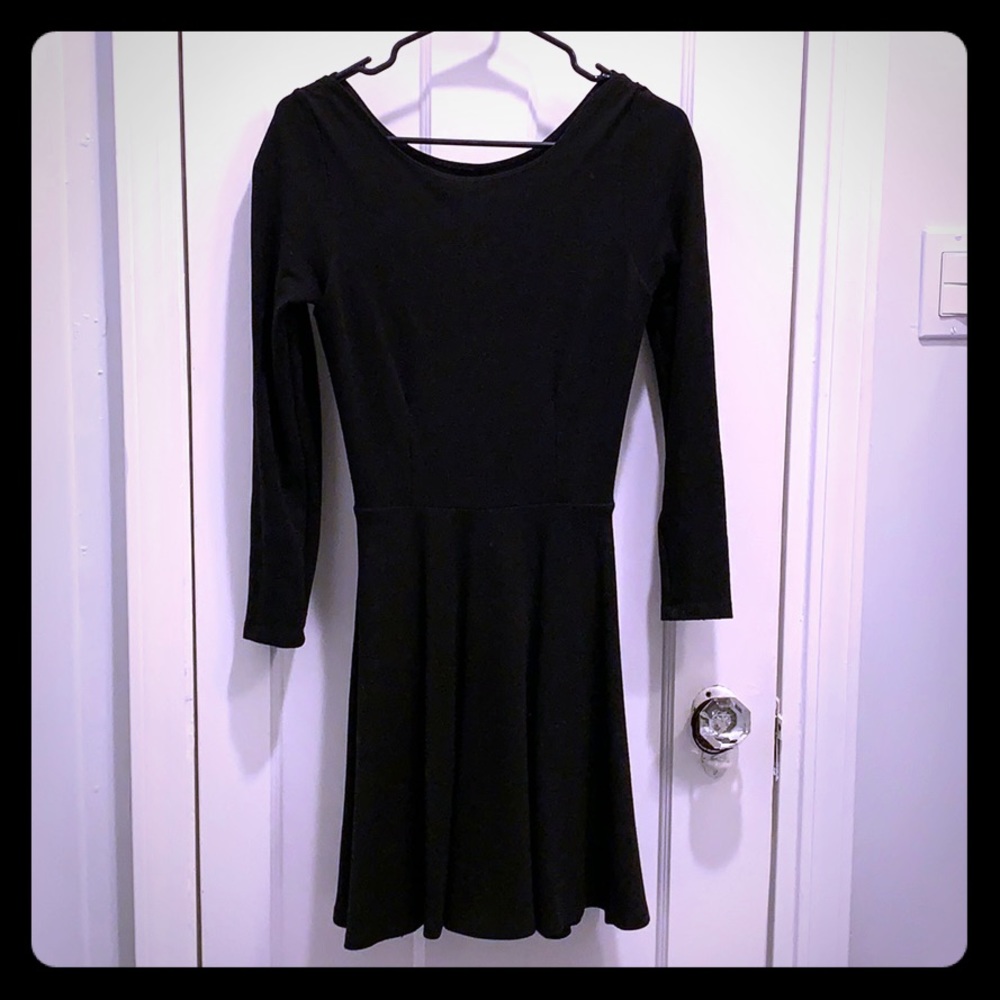 American Apparel long sleeve A-Line skater dress